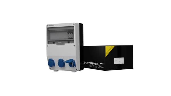 Byggefordeler TD-S 3x230V Schuko Doktorvolt 9016