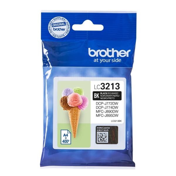 Brother blækpatron LC3213BK - sort