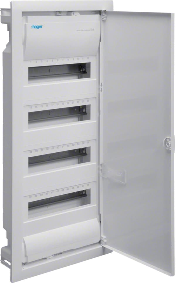 Forsænket tavle 4x12 IP30 metaldør Volta VU48NE