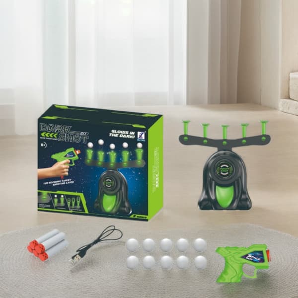 Skjutmålsspel pistol flytande bollar