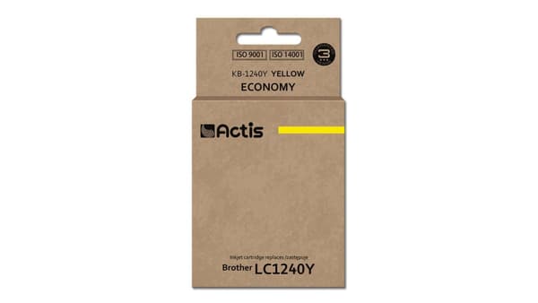 Blækpatron Actis KB-1240Y/LC1240 (gul)