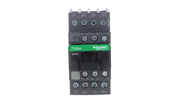 TeSys Deca Power Contactor D 4P AC1-40A 1R+1Z 24V DC LC1DT40BD
