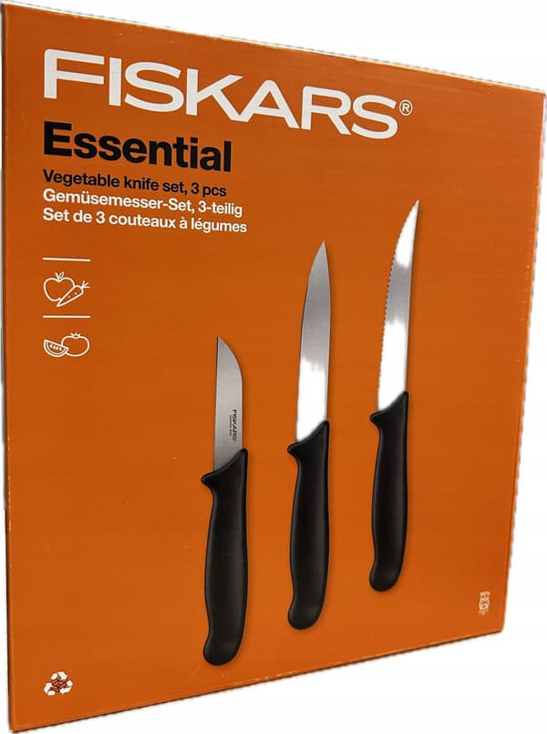 FISKARS SET MED 3 GRÖNSAKSSKÄRARE ESSENTIAL