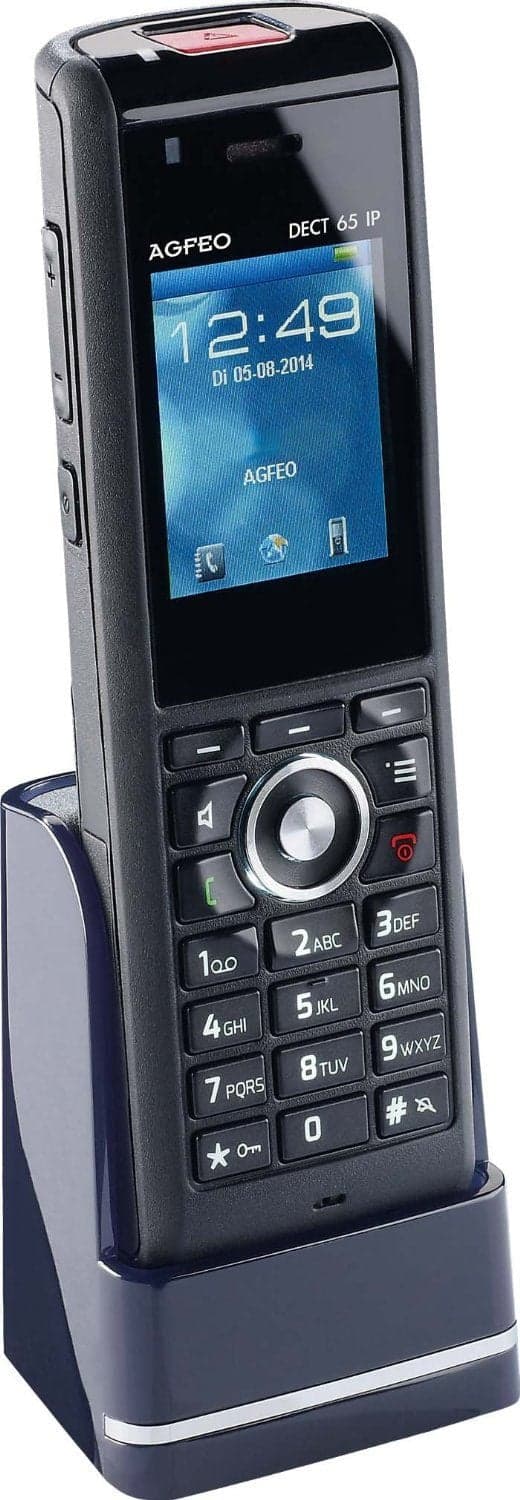 AGFEO DECT 65 IP-telefon i DECT-system svart