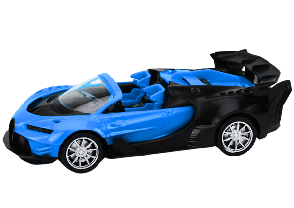 Leluauto kauko-ohjattava urheiluauto RC 1:18 sininen