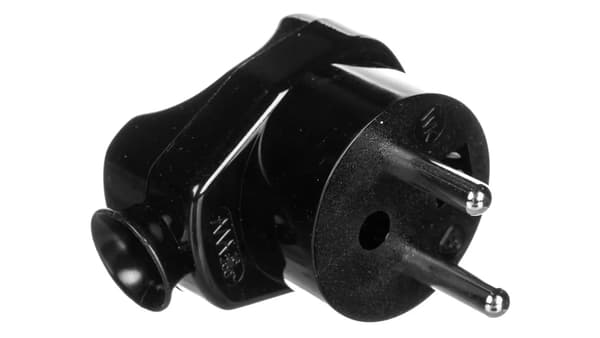 Elektro-Plast Batteristik med/u 16A 2P AWA-WK sort (51.47)