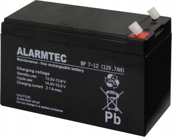 ALARMTEC BP-sarjan 12V 7Ah AGM-akku