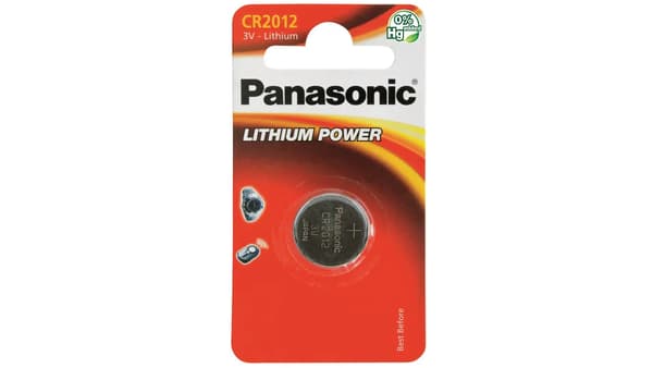 Panasonic Batteri Lithium Power CR2012 1 stk.