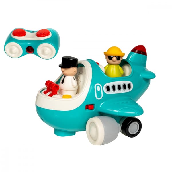 R/C flygplan med ljudljusdrift + 2 figurer