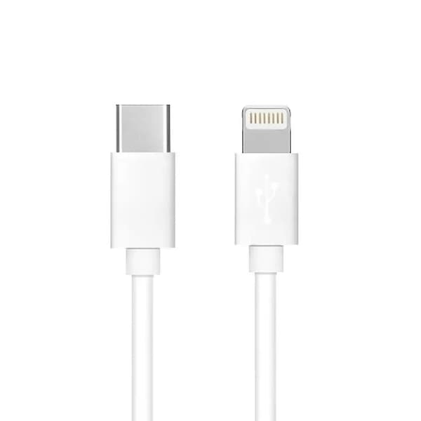 Kabel Typ C do iPhone Lightning 8-pin Power Delivery PD27W 3A C291 biały 1 metr BOX