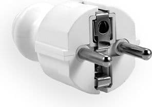 Elgotech Rak stickpropp 16A 2P+J 230V Vit (WT-30)