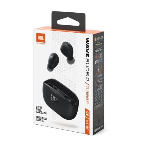 JBL Wave Buds 2 TWS trådløse in-ear høretelefoner sort EU