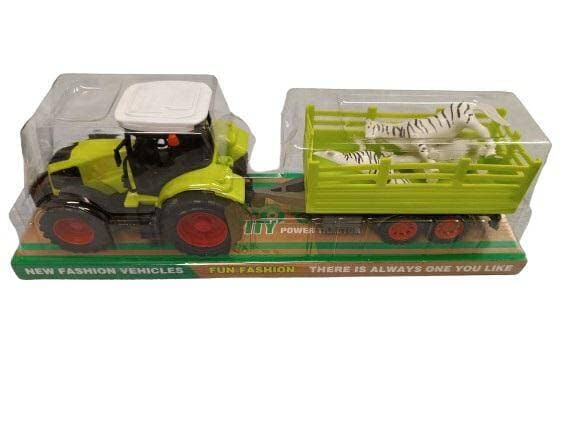 Traktor med jordbruksmaskin