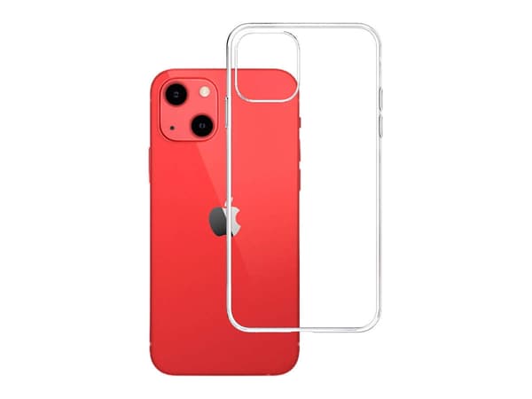 Cover til iPhone 13 silikone fra 3mk Clear Case serien - transparent