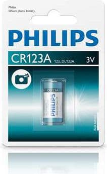 Philips CR123-paristo, 1 kpl