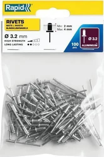 Rapid Nitter Rapid Standard? 3,2 x 8 mm - pakke med 100 stk. ADMTools