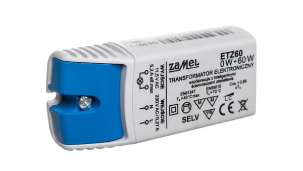 Zamel elektronisk transformator 230/11,5V 0-60W ETZ60 (LDX10000042)