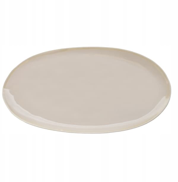ETER Ovalt fad 34,5x15 cm, beige
