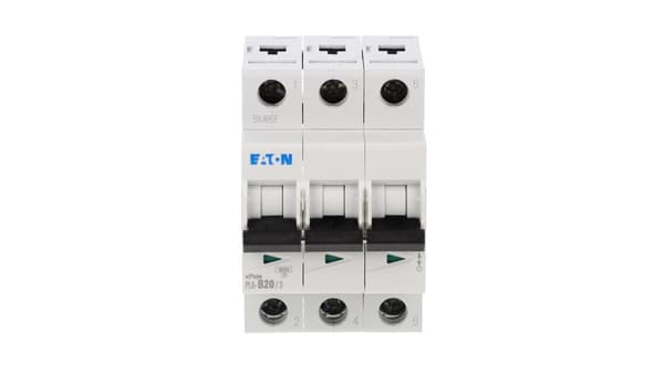Eaton afbryder 3P B 20A 6kA AC PL6-B20/3 286590