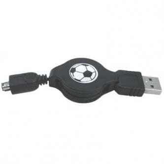 USB Logo USB-A-kabel - 4-benet 0,7 m sort (14870)