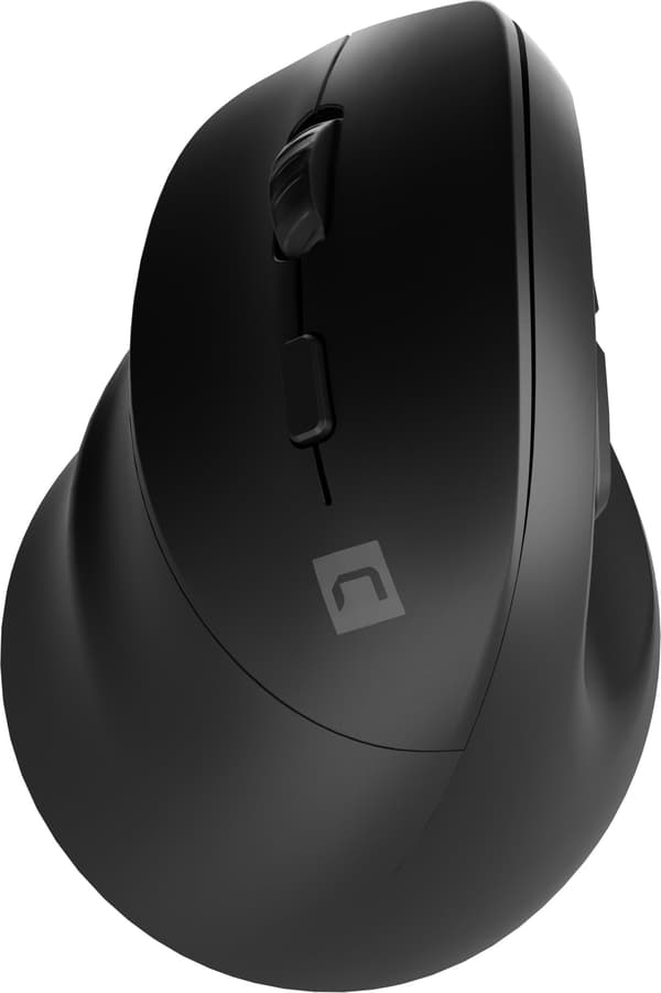 NATEC Crake 2 2400DPI Trådløs Bluetooth 5.0+2.4Ghz Vertikal Mus til Venstrehåndede Sort