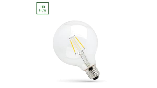 LED GLOBE G95 COG E-27 230V 4W WW KLART SPEKTRUM
