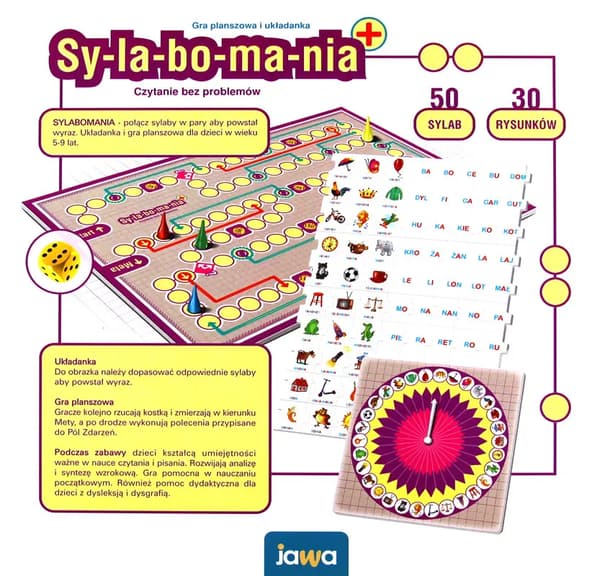 Java Pædagogisk puslespil SYLABOmania - forbinder stavelser til ord GR0318