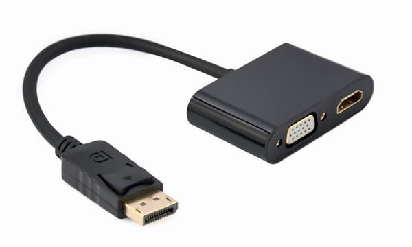 DisplayPort-kabel GEMBIRD A-DPM-HDMIFVGAF-01 Sort 10 cm