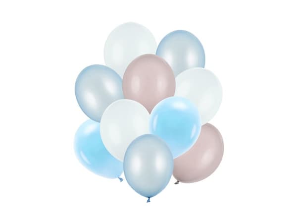 Sæt latexballoner, mix (1 pk./10 stk.)
