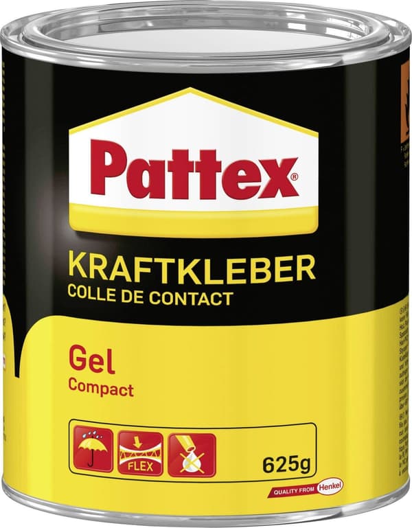 Pattex Kraftkleber Compact, kontaktlim, gel, dåse, 625g