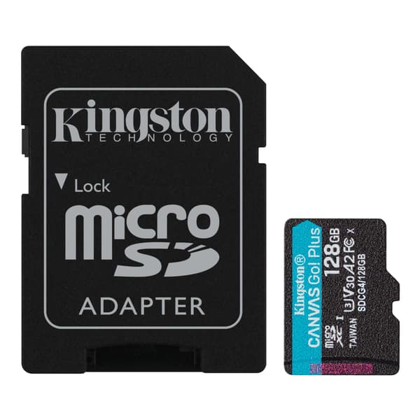 Kingston Flash-kort inkl. SD-adapter Canvas Go! Plus - microSDXC UHS-I - 128 GB