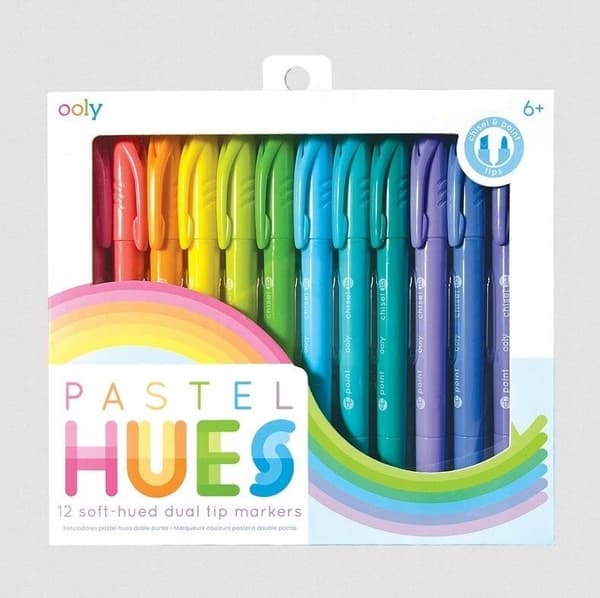 Pastel tuschpenne Pastel Hues 12 farver