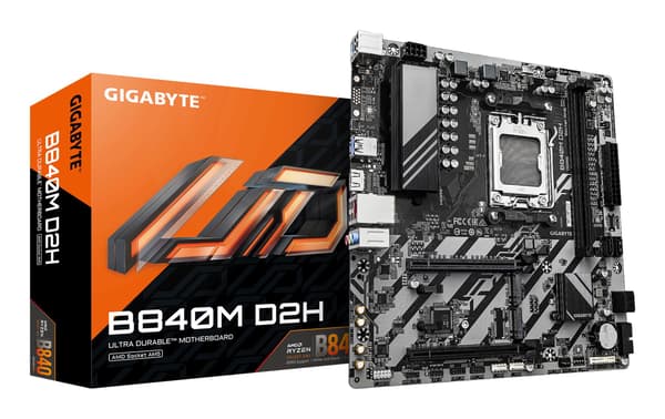 Gigabyte B840M D2H - bundkort - micro ATX - Socket AM5 - AMD B840