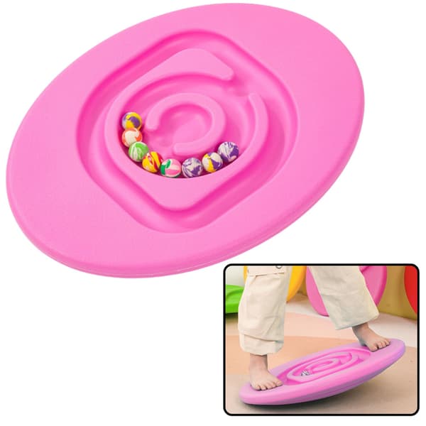 Sensorisk balansbräda för barn gummibollar 5st Rosa