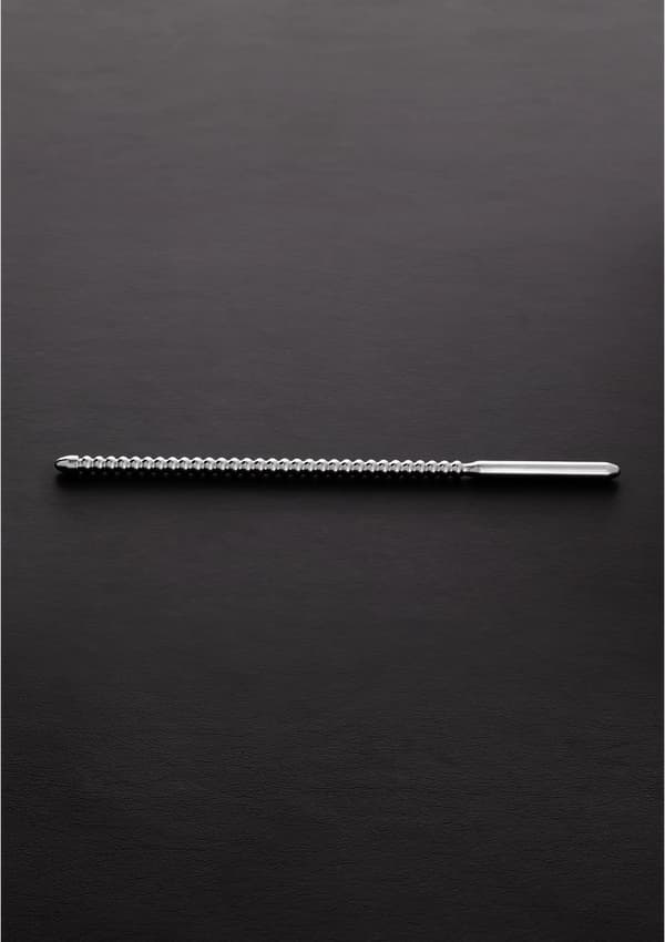 DIPSTICK Ribbet Intimlyd i Rustfrit Stål 0,3/0,8 cm