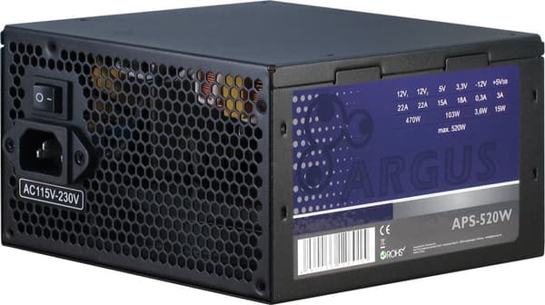 Inter-Tech Argus 520W virtalähde (88882117)