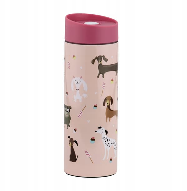 Termosmugg 400ml Hundar rosa Ambition - PETS