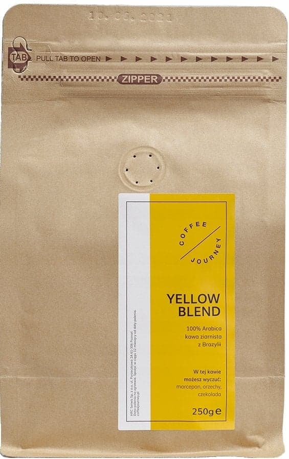 Hela kaffebönor Coffee Journey Yellow Blend 250 g
