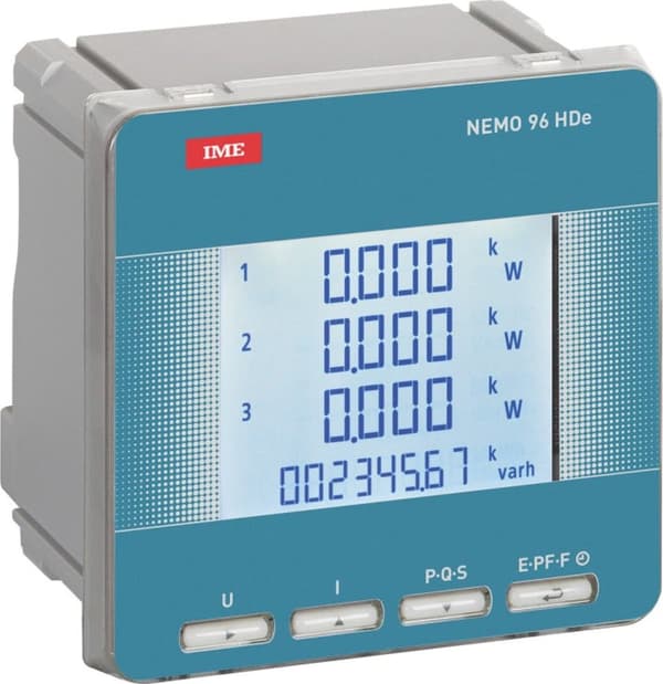 Netværksparametermåler NEMO 96 HDE Array 1-5A 450V Pulsudgang + RS485 Klasse 1 MF96E06