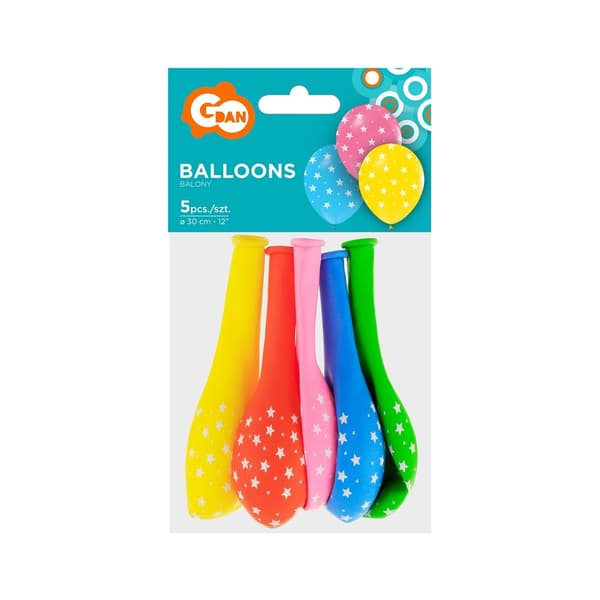 Ballongstjärnor 12\" 5 st GZ-GWZ5