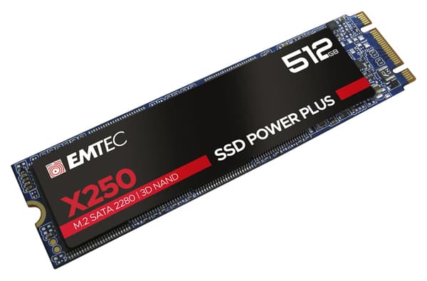 Emtec X250 512GB M.2 2280 SATA III Solid State Drive (ECSSD512GX250)