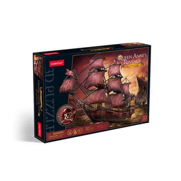 3D-palapeli Queen Anne's Revenge Jubilee Version T4040H Cubic Fun
