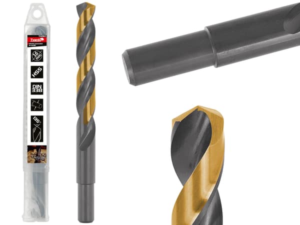 Sort og guld bor til metal HSS valset 16.00mm (1/25/50)