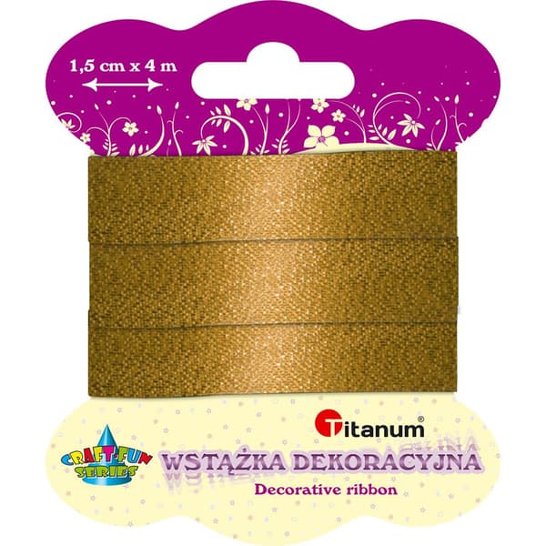 Metalliserad insats 15mm x 4m guld