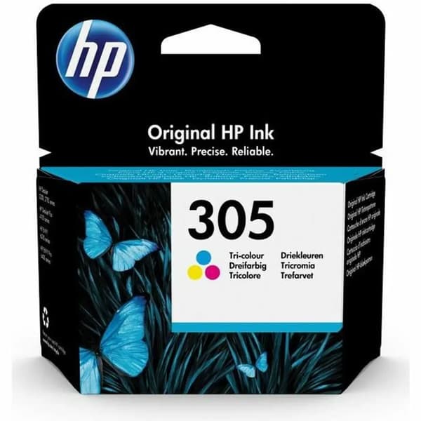 HP mustekasetti 305 - väri (syaani, magenta, keltainen)