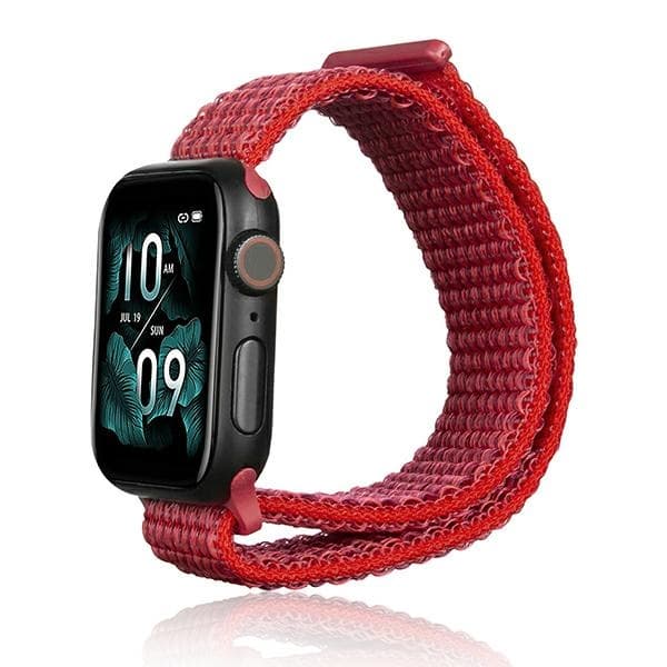 Beline Nylon Smartwatch-ranneke Apple Watch 38/40/41mm Punainen/Punainen