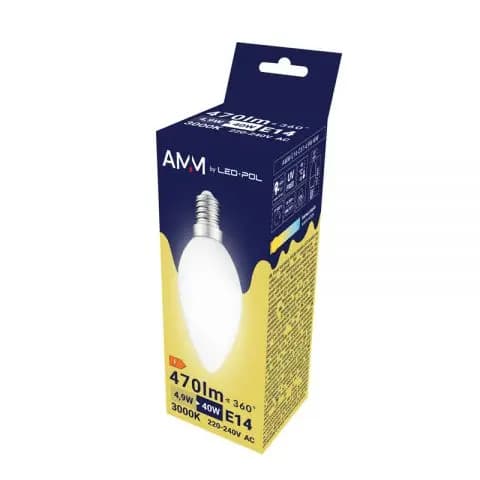 E14 LED SMD WW 4.9W LAMPPU AMM