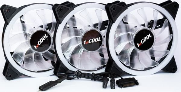 Blæser 1stCool AURA EVO F12 ARGB 3-pak (KIT-AURA-EVO-1)