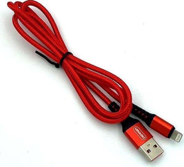Kaapeli USB Denmen USB-A - microUSB 1 m Punainen (29354)