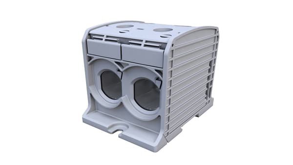 Gevindskinneadapter Al/Cu STB 300-2 (87920) SIMBLOCK grå 81302002